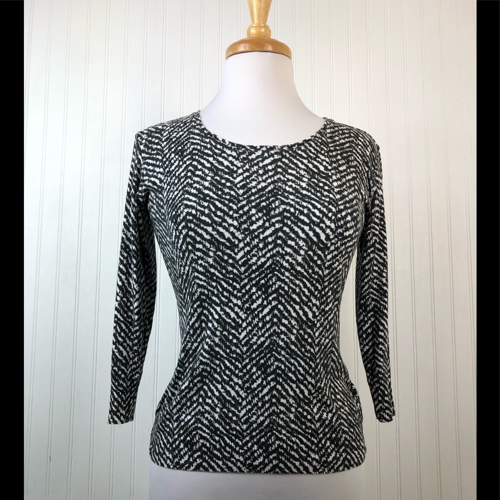 Escada Women's Multicolor Stretch Knit Top Sz S